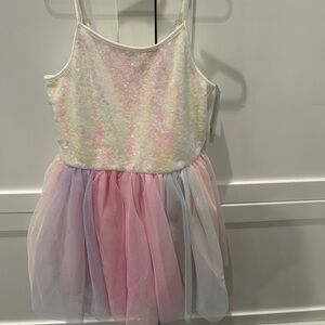 NWT Cat & Jack Kids Sequin Tulle Dress Size M